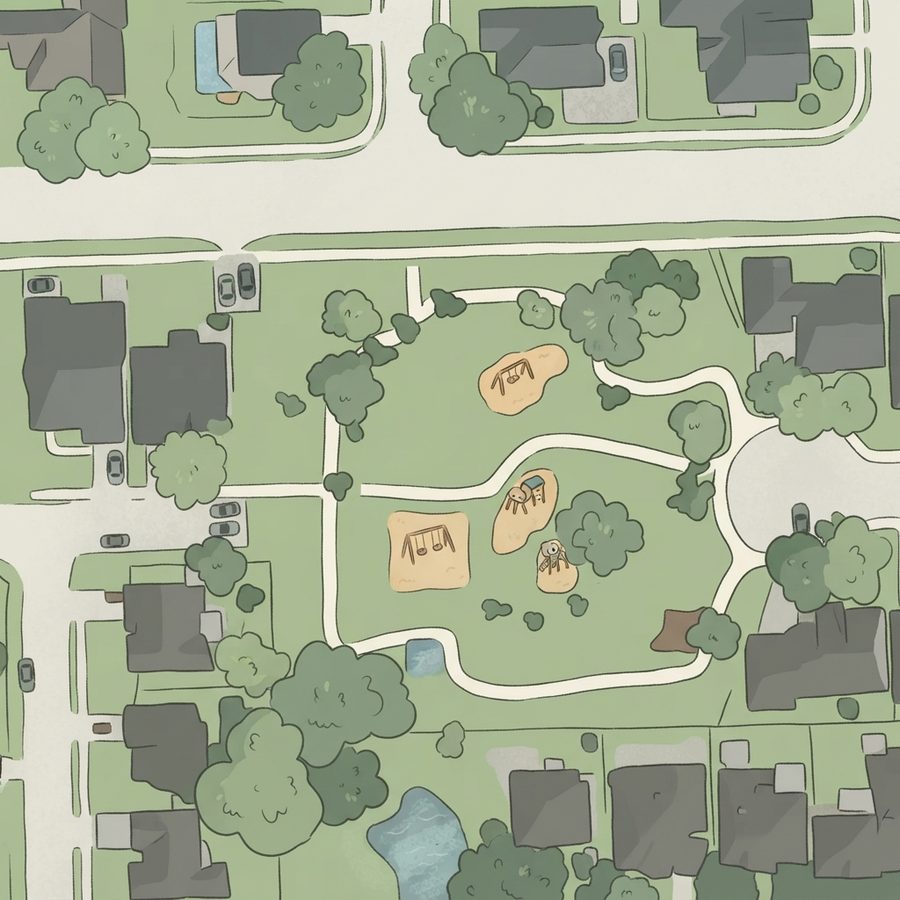 Illustrated map of Big Bend Park