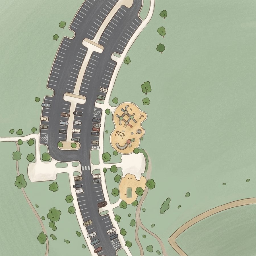 Illustrated map of Big Dry Creek Park