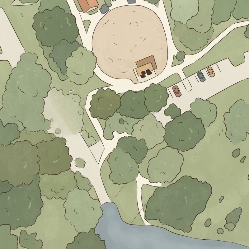 Illustrated map of Blackburn Park Playground