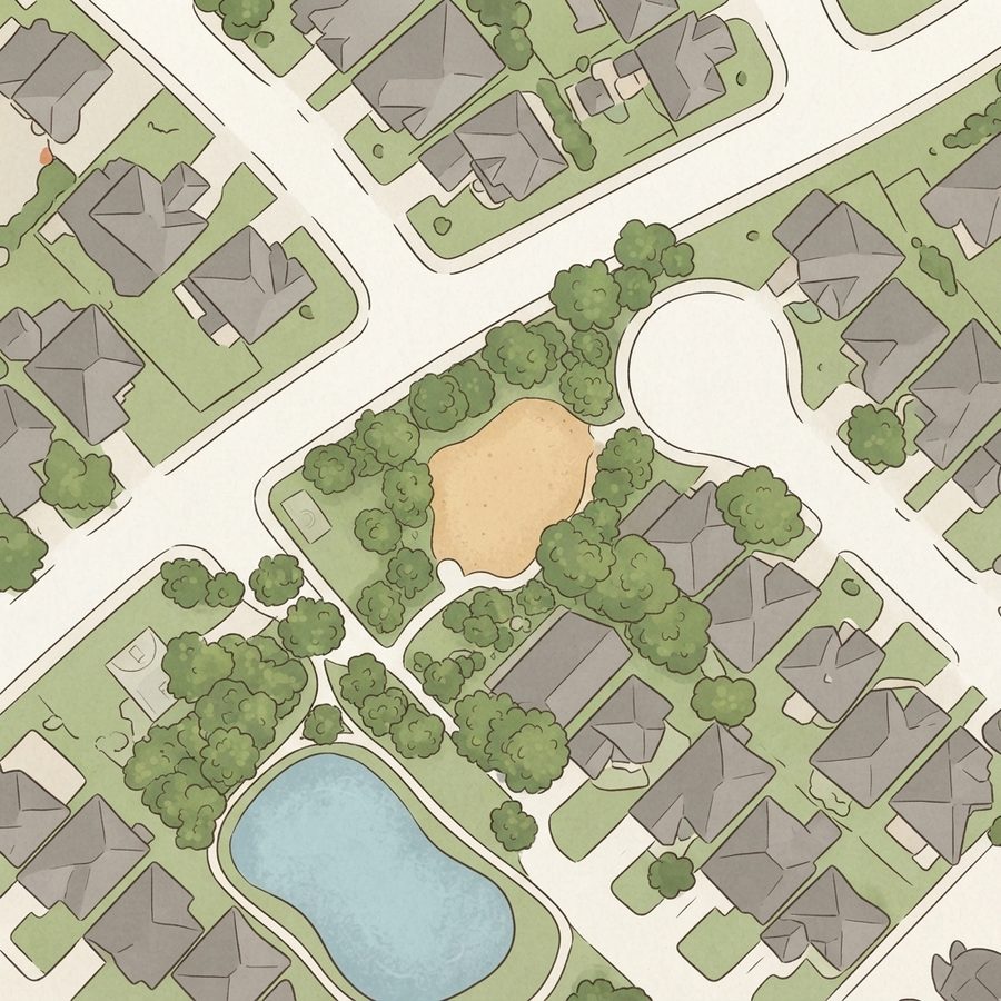 Illustrated map of Blackhawk Park