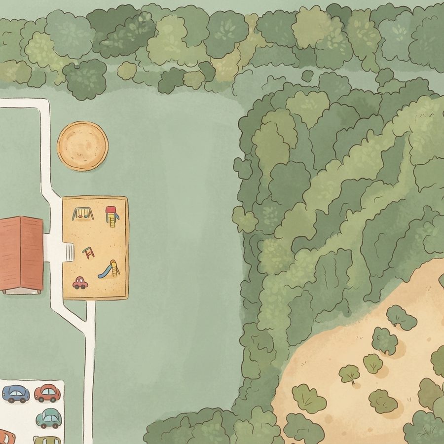 Illustrated map of Blackhawk Park