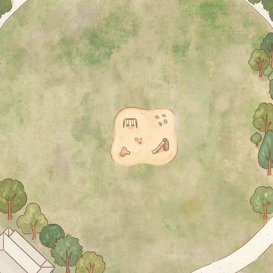 Illustrated map of Blue Jacket Park
