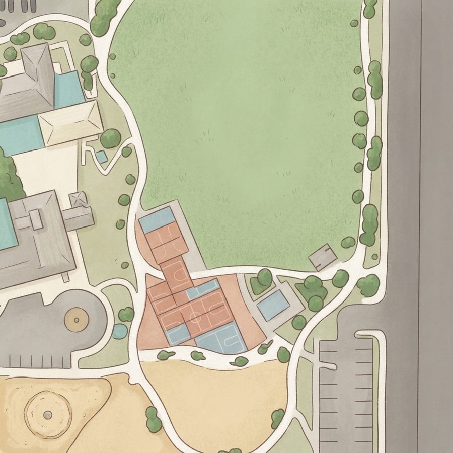Illustrated map of Bob Price Park