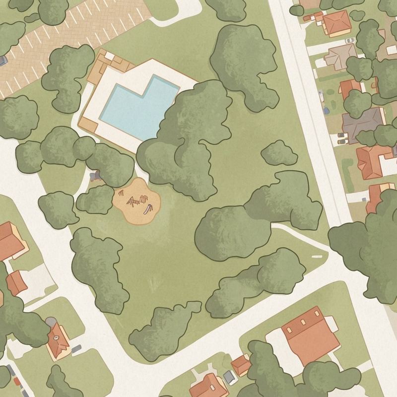 Illustrated map of Bonnie View Park