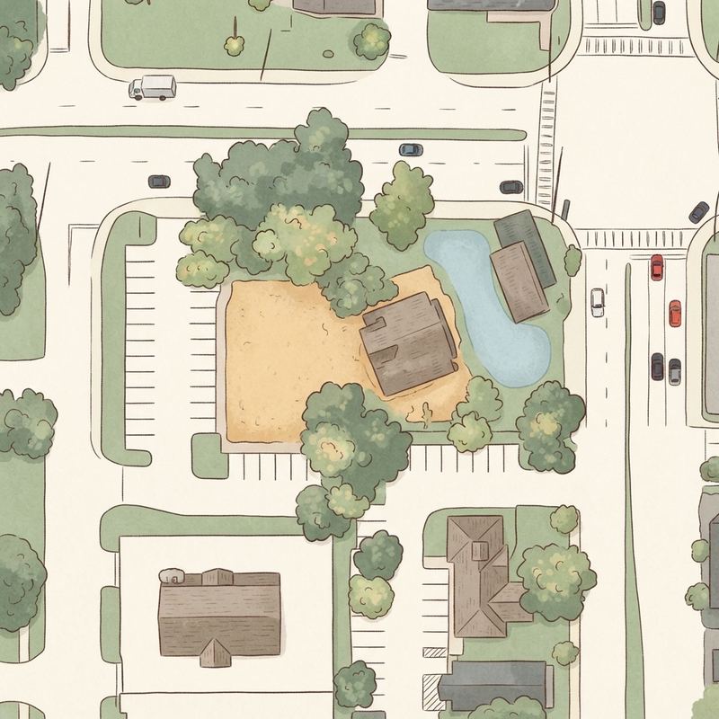 Illustrated map of Bounce House Orlando Rental