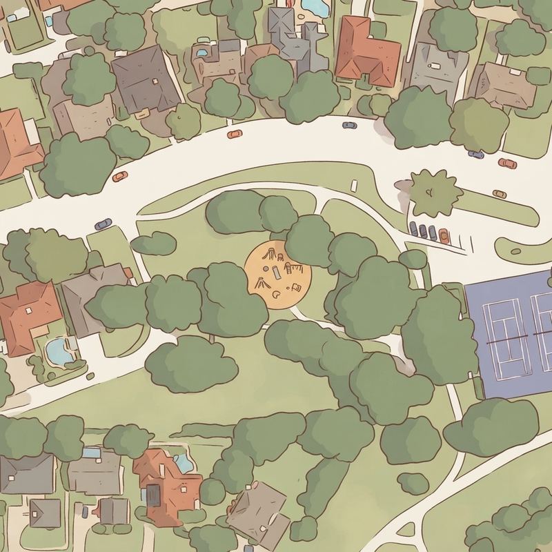 Illustrated map of Branch Hollow Park