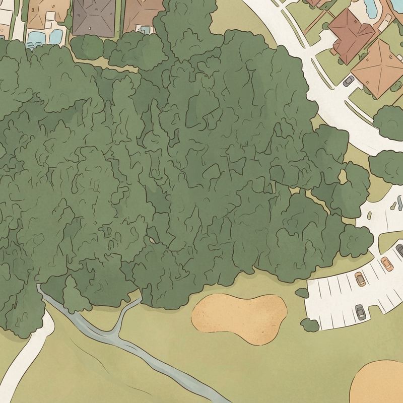 Illustrated map of Brandy Station Park