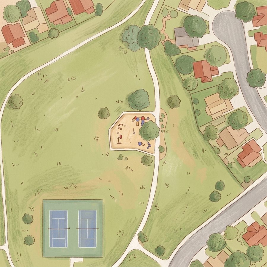 Illustrated map of Brandywine North Park