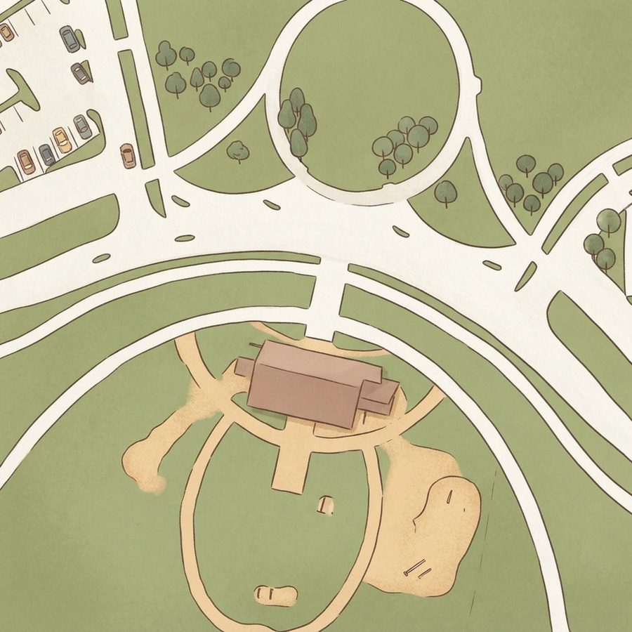 Illustrated map of Brazos River Park