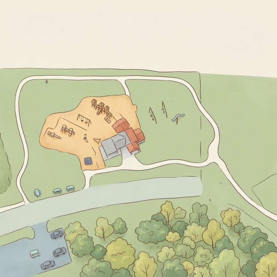 Illustrated map of Breckenridge East Pavillion