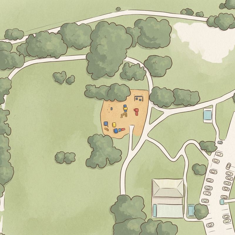 Illustrated map of Breckinridge Park Playground