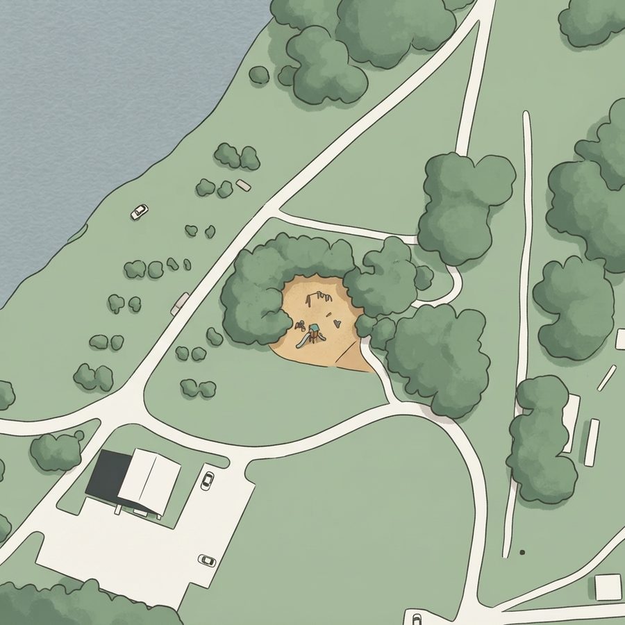 Illustrated map of Breckinridge Park