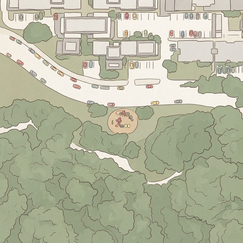 Illustrated map of Briar Gate Park