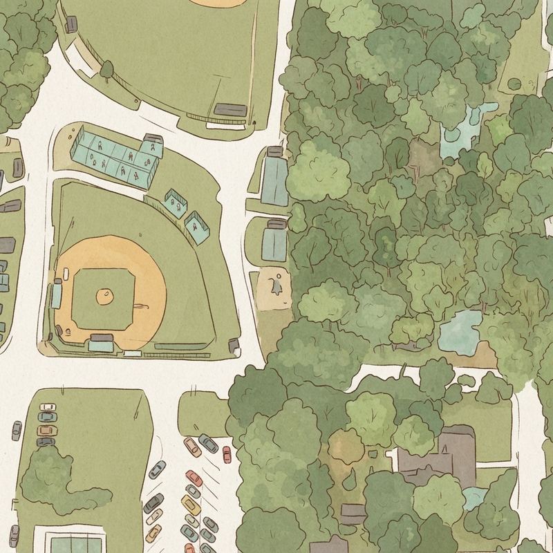Illustrated map of Brinkley Park