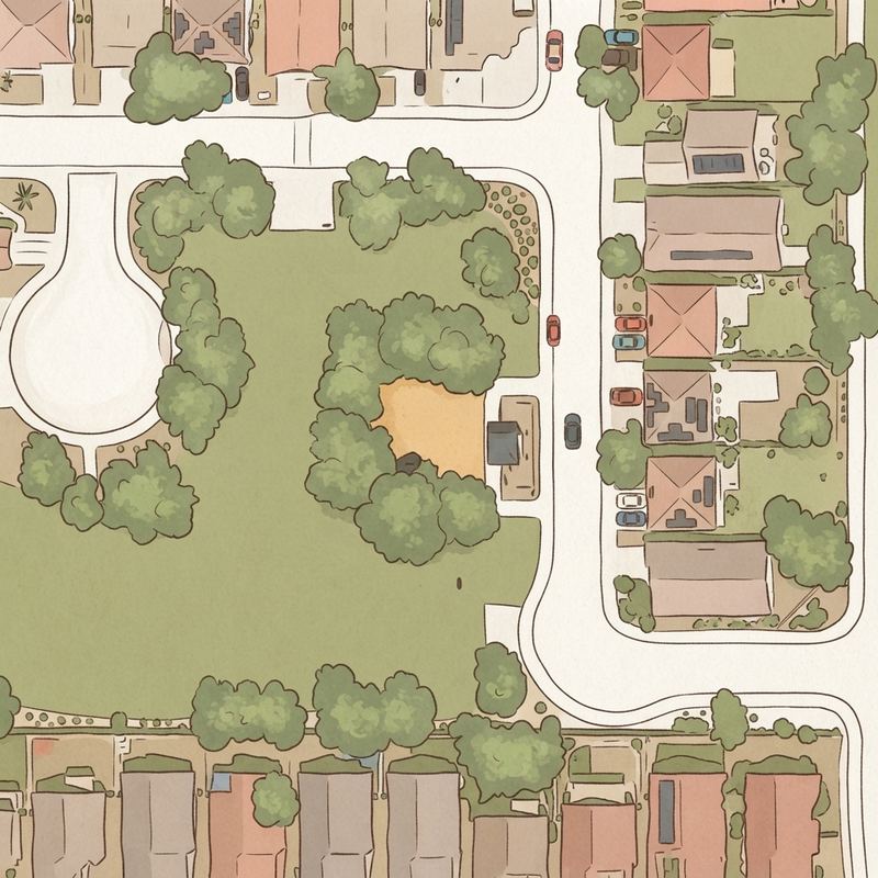 Illustrated map of Brown Family Park