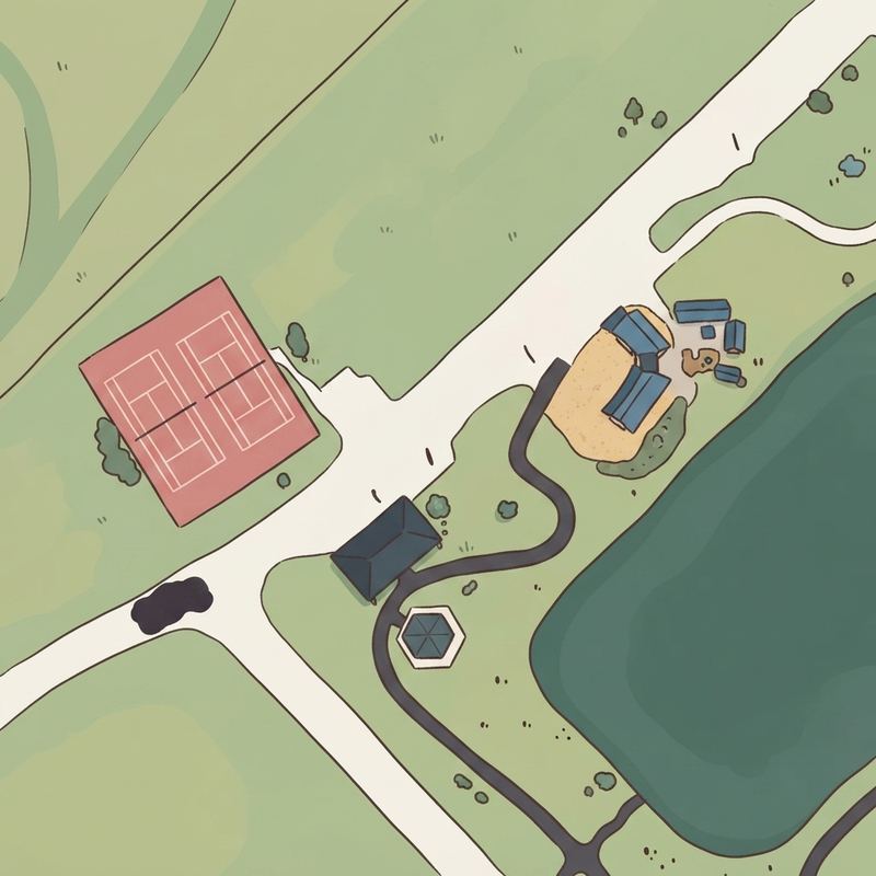 Illustrated map of Bruce Central Park