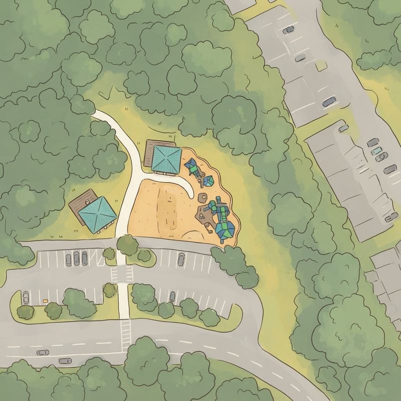Illustrated map of Bryson Park
