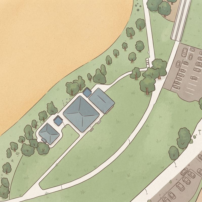 Illustrated map of Bullard Wash Park