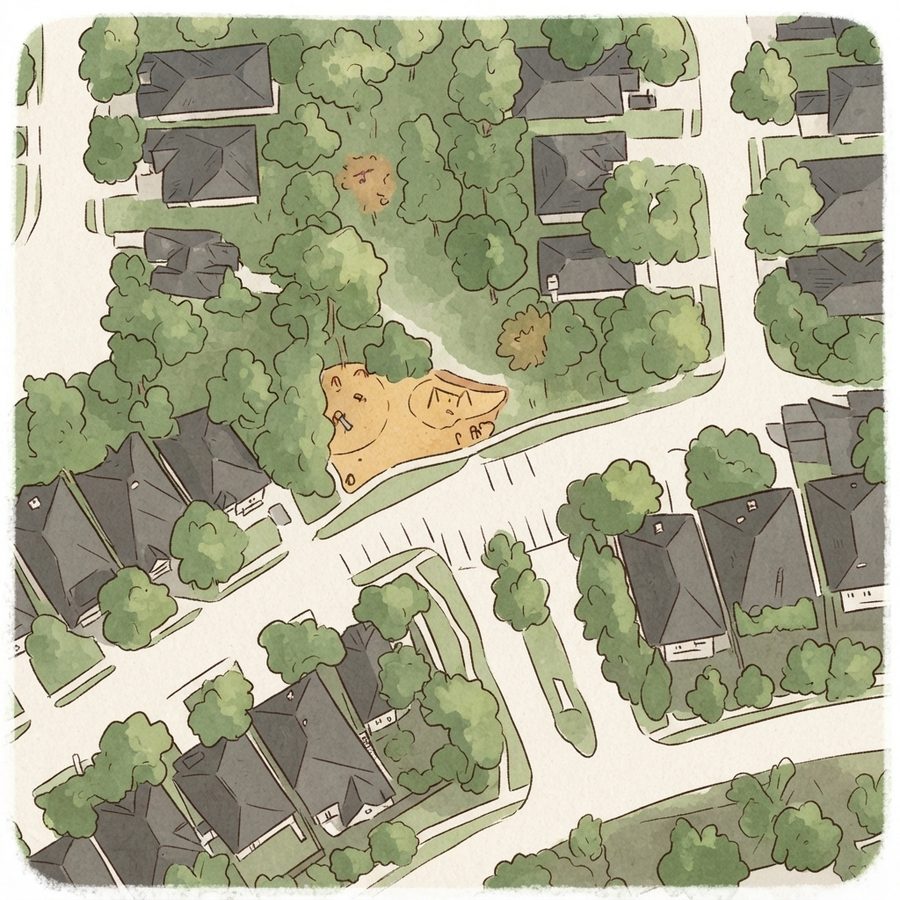 Illustrated map of Butterfly Garden
