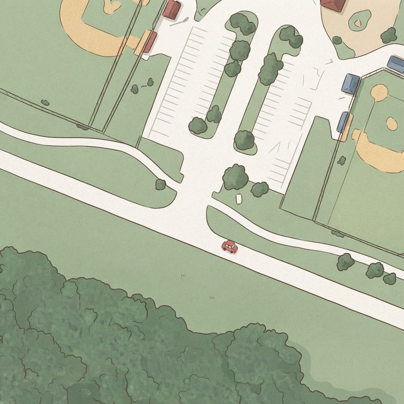 Illustrated map of C. P. Waggoner Park