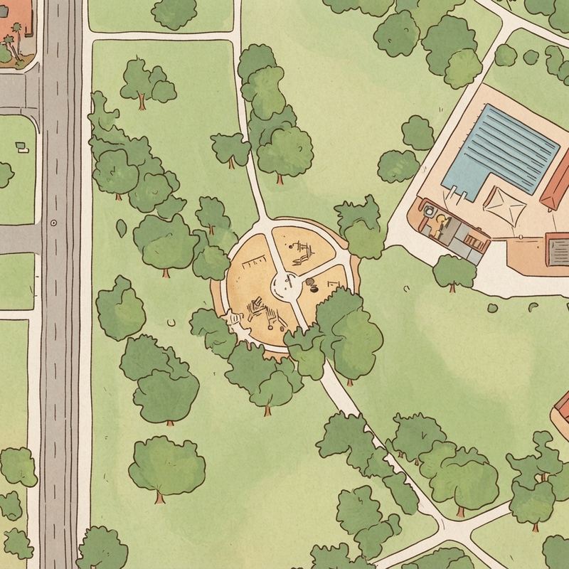 Illustrated map of Cactus Park