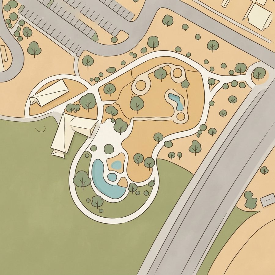 Illustrated map of Cadence Central Park