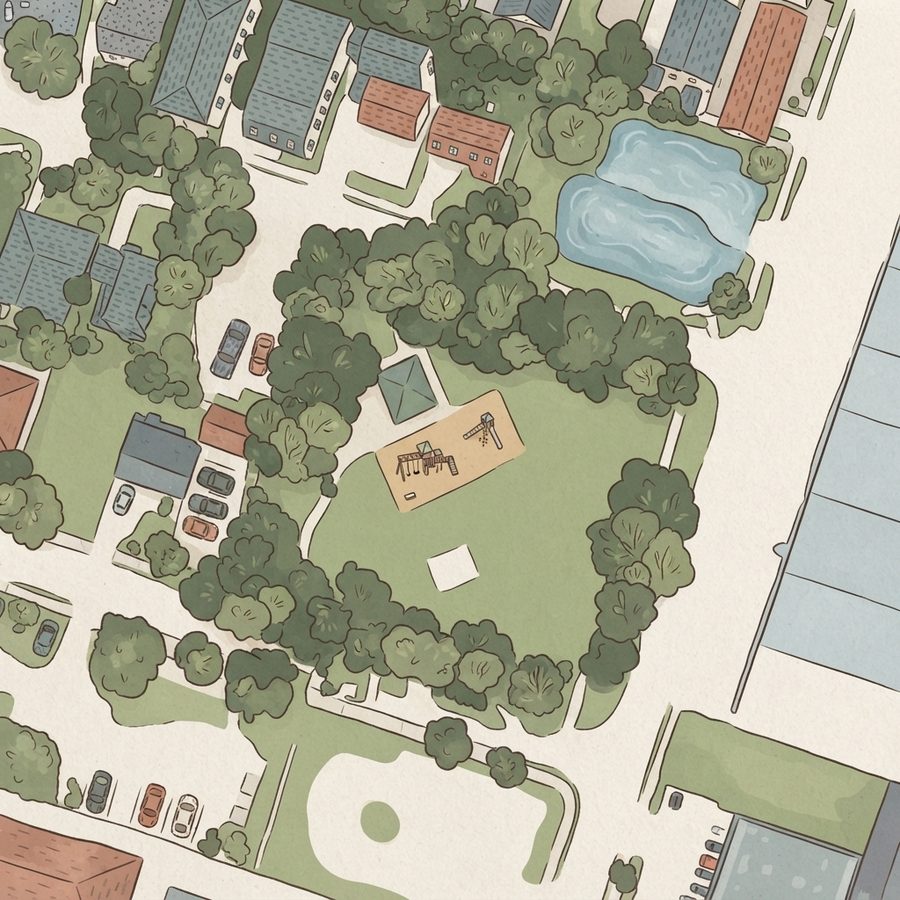 Illustrated map of Calloway Park