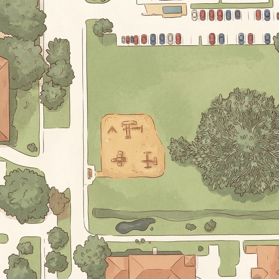 Illustrated map of Camden Park Westchase