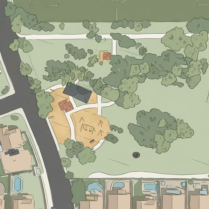 Illustrated map of Campbell Park