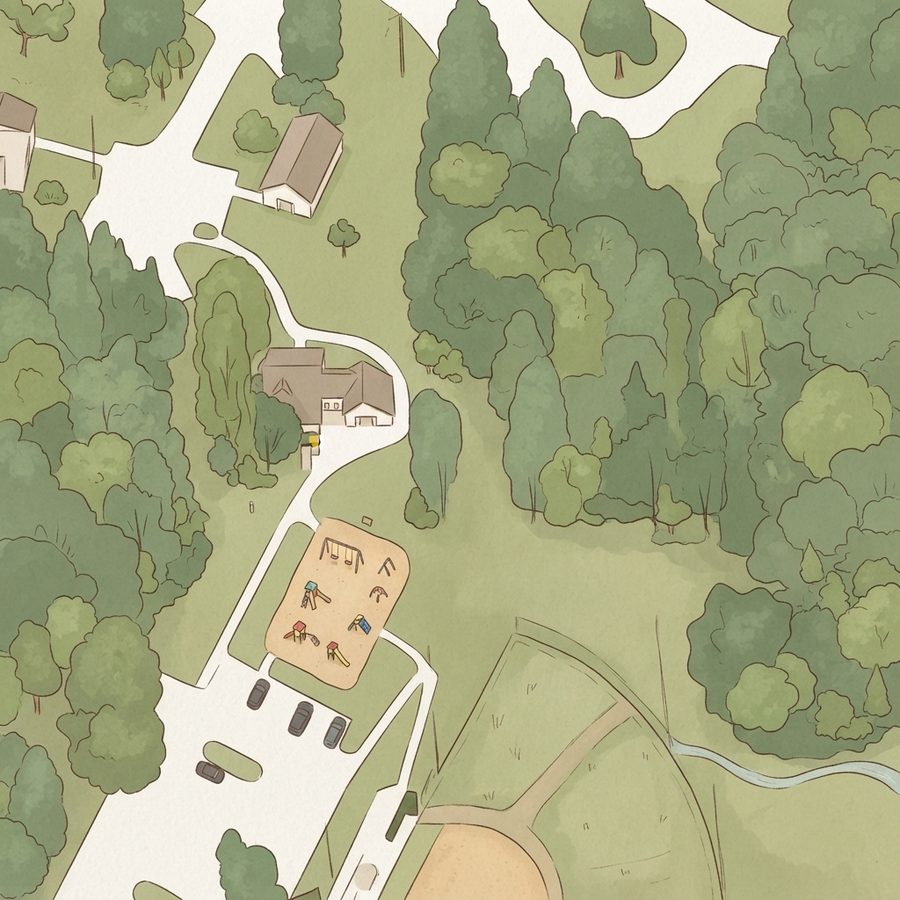 Illustrated map of Cane Ridge Park