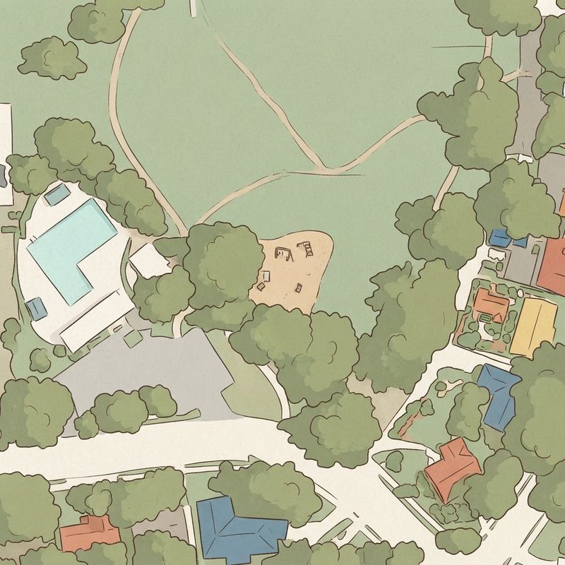 Illustrated map of Canyon Creek Park