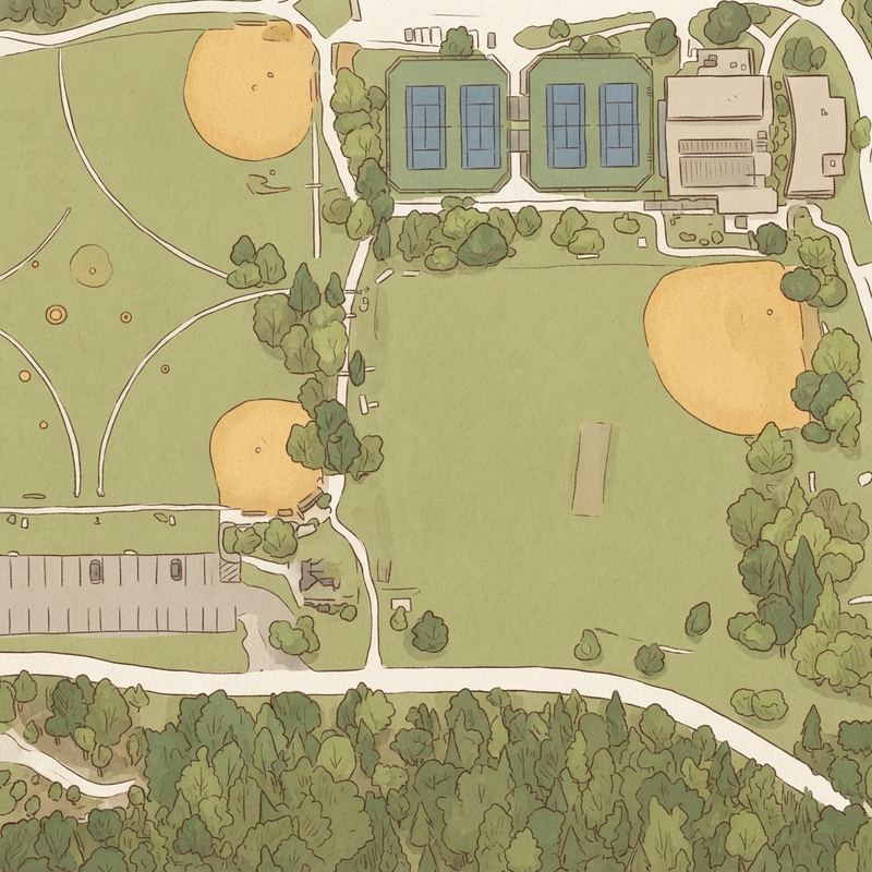 Illustrated map of Canyonside Park
