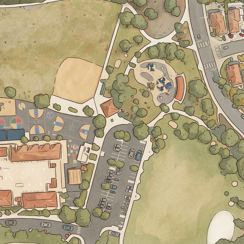 Illustrated map of Carmel Creek Park