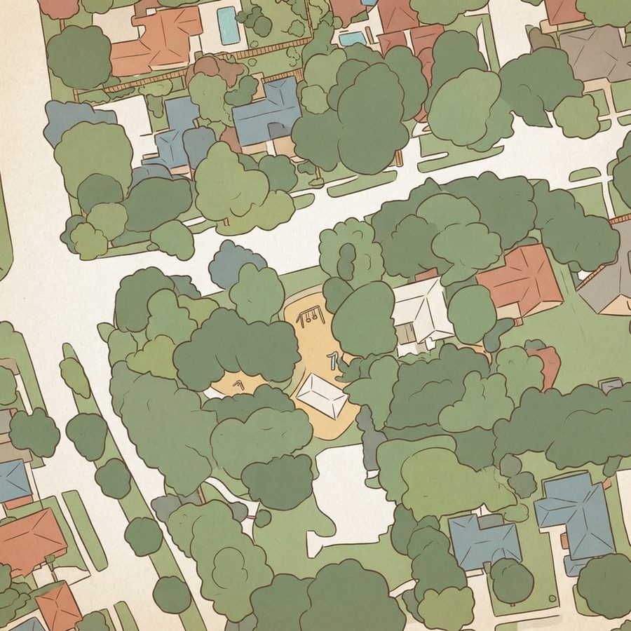 Illustrated map of Carol Fox Park