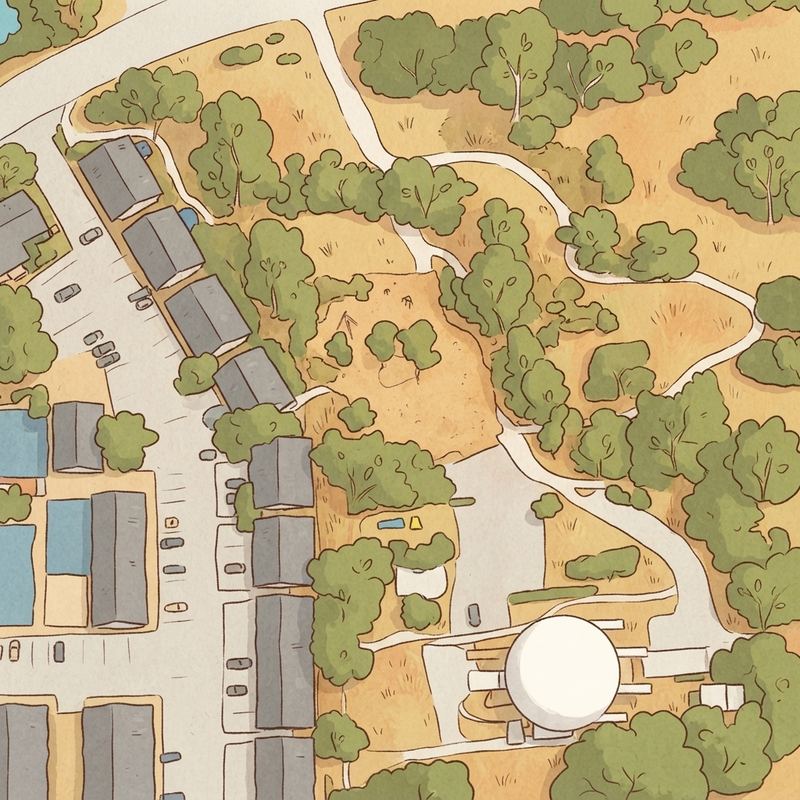 Illustrated map of Carousel Park