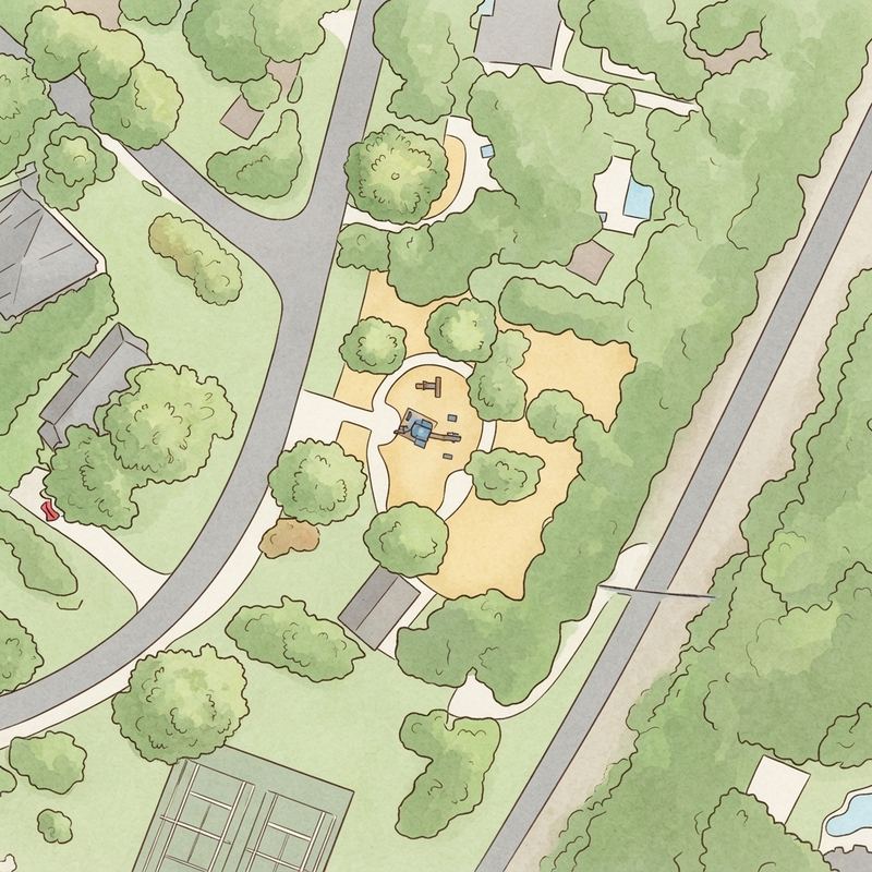 Illustrated map of Casa Linda Park