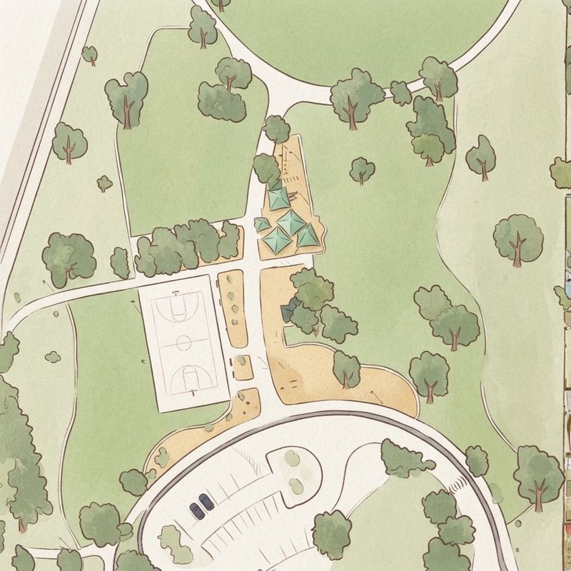 Illustrated map of Cave Creek Park - Cholla