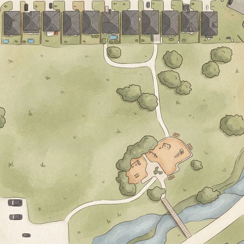 Illustrated map of Cedar Run Park