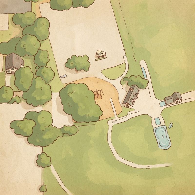 Illustrated map of Cedardale Park