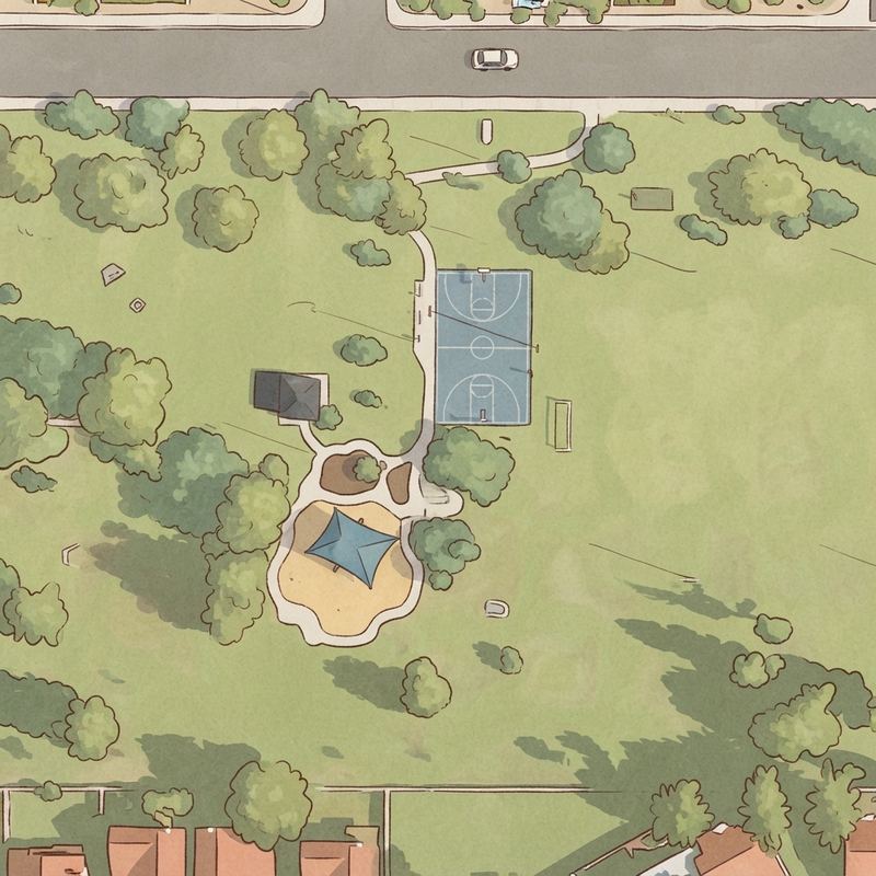 Illustrated map of Celaya Park