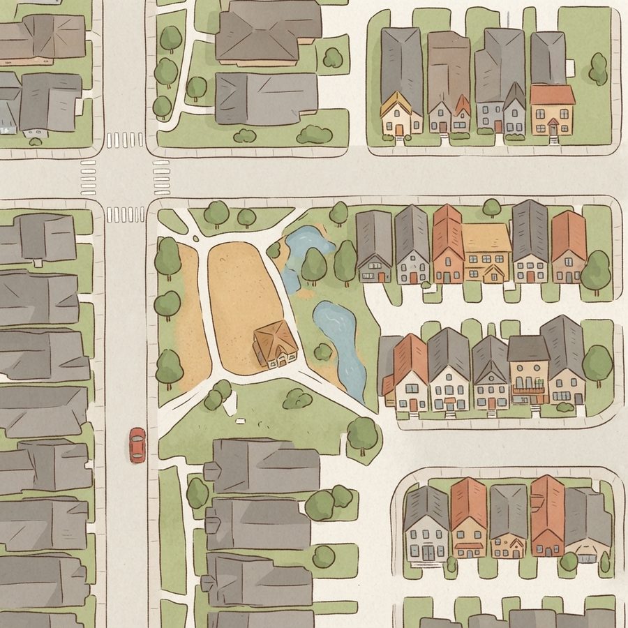 Illustrated map of Celebration Park