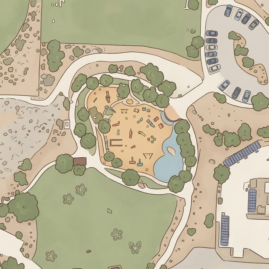 Illustrated map of Centennial Hills Park