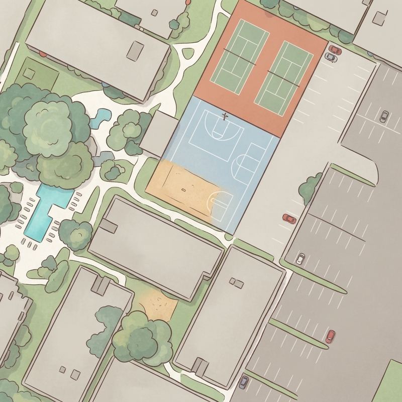Illustrated map of Centennial Park