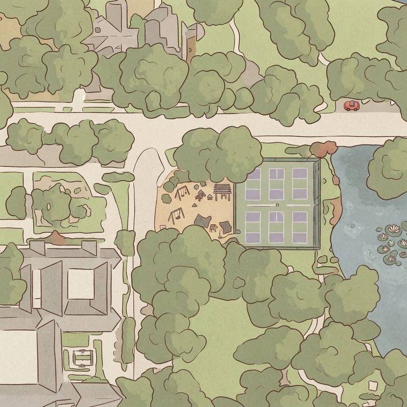 Illustrated map of Centennial Park