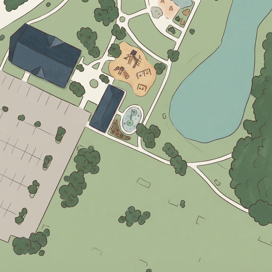 Illustrated map of Centennial Park