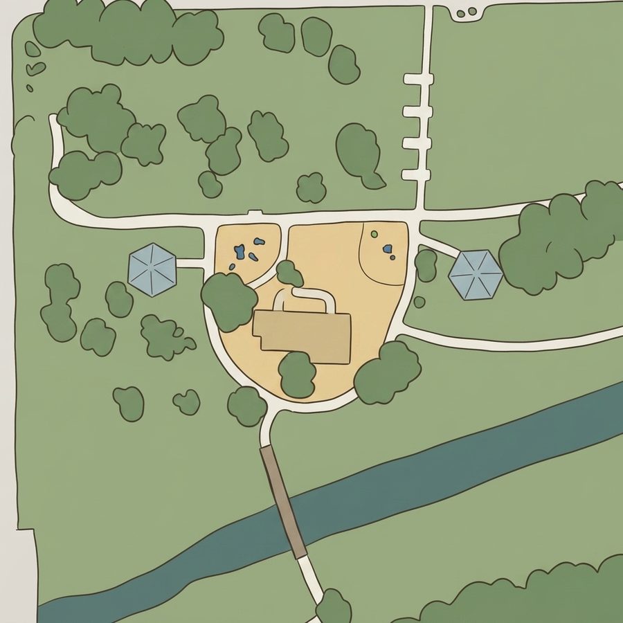 Illustrated map of Centennial Park