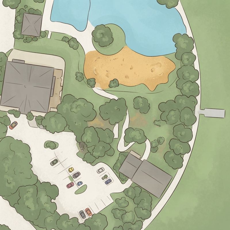 Illustrated map of Central Park (Bridgeland Residents Only)