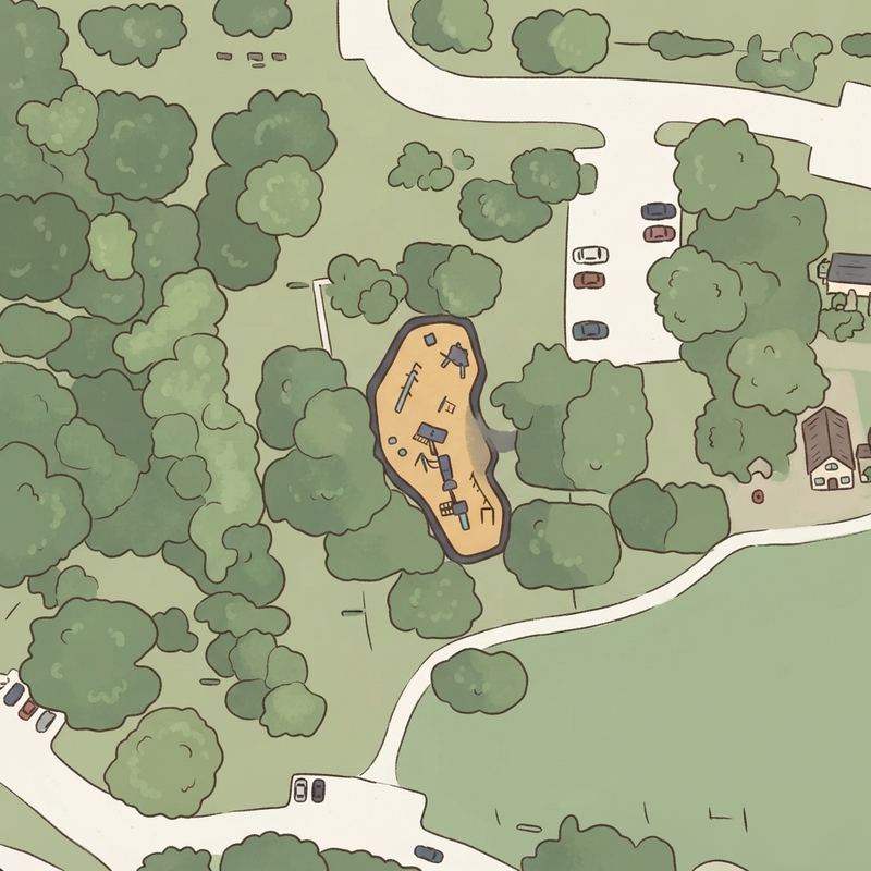 Illustrated map of Central Park