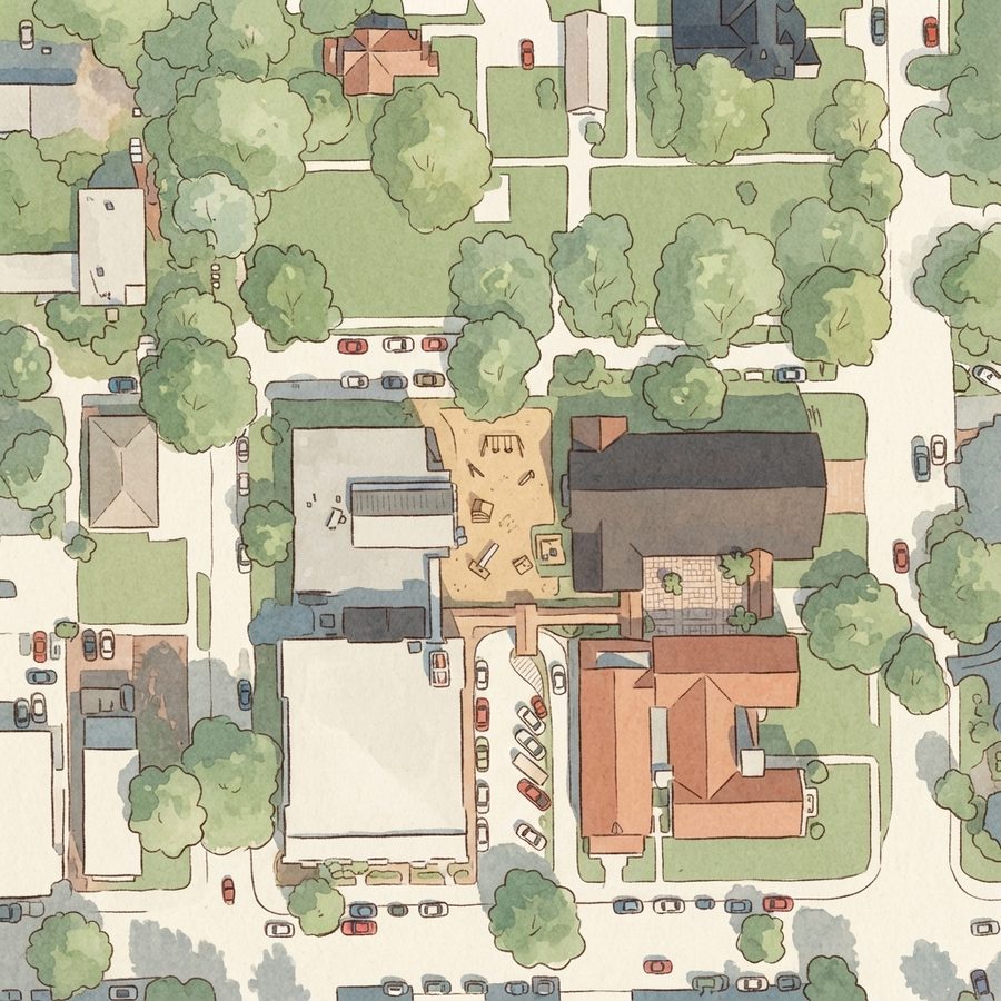 Illustrated map of Central Park