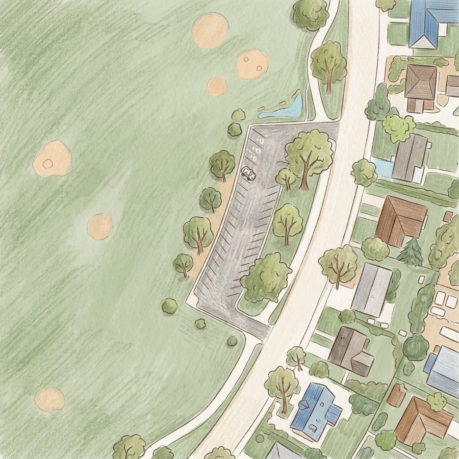 Illustrated map of CFCC Del Mar Park Cricket Ground